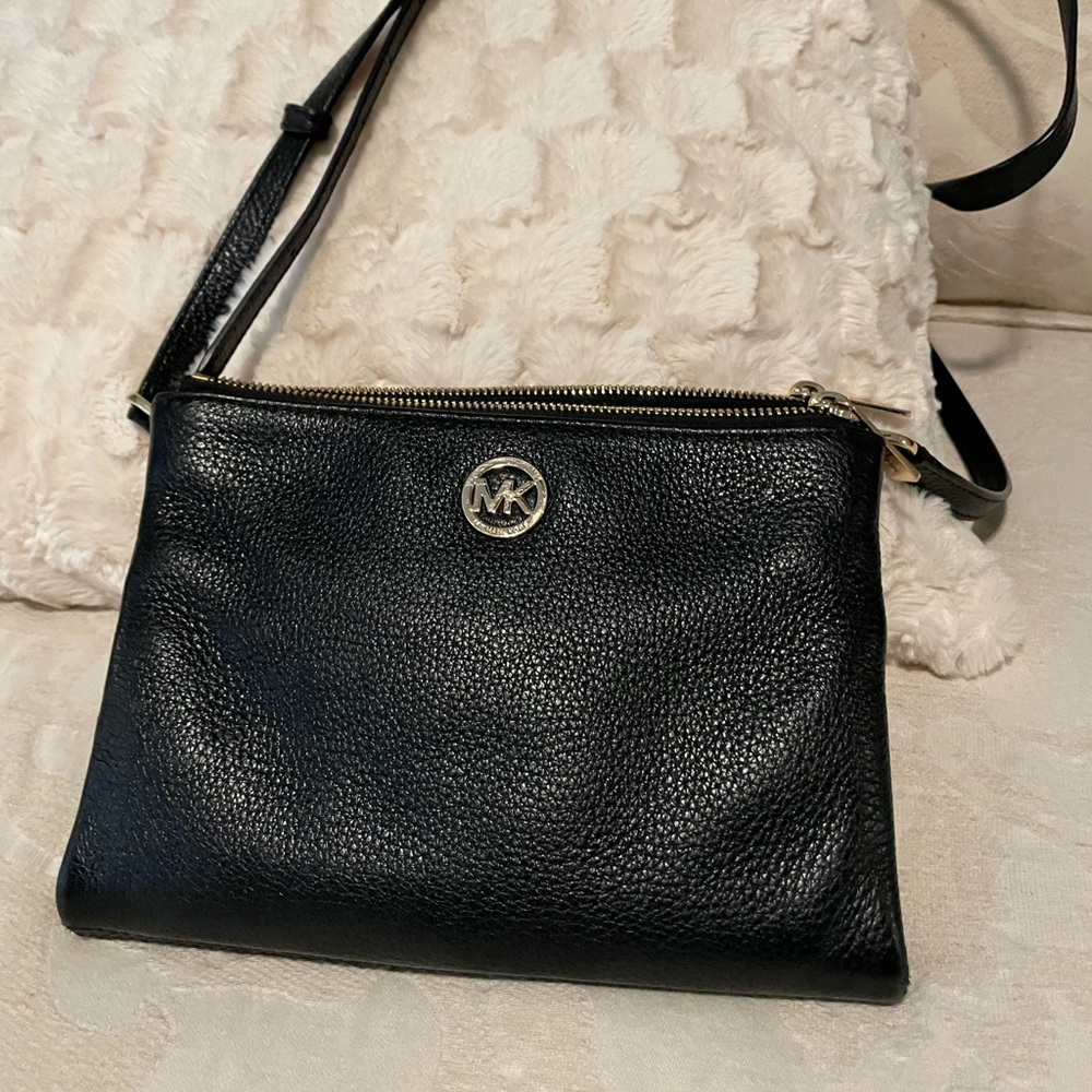 Michael Kors Crossbody black leather bag